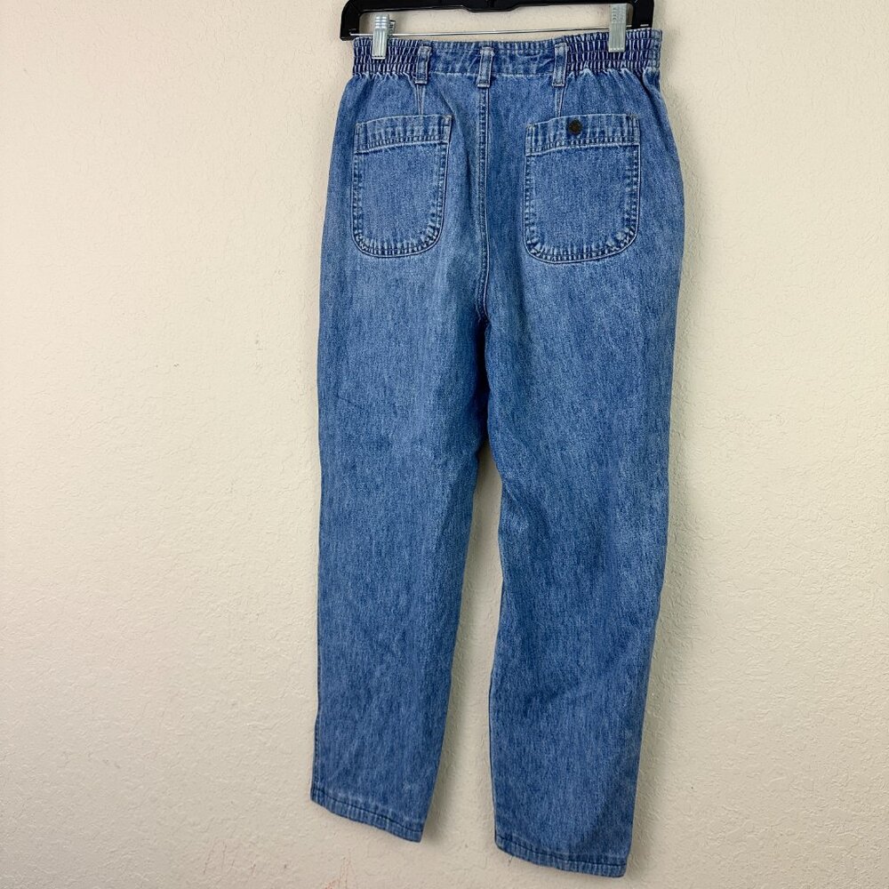Vintage LL Bean Jeans Womens 6 Blue Denim Classic Fit Curvy High Rise Stretch - Picture 4 of 9